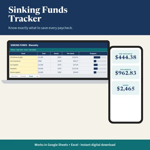 Sinking Funds Tracker